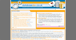 Desktop Screenshot of databasedev.co.uk